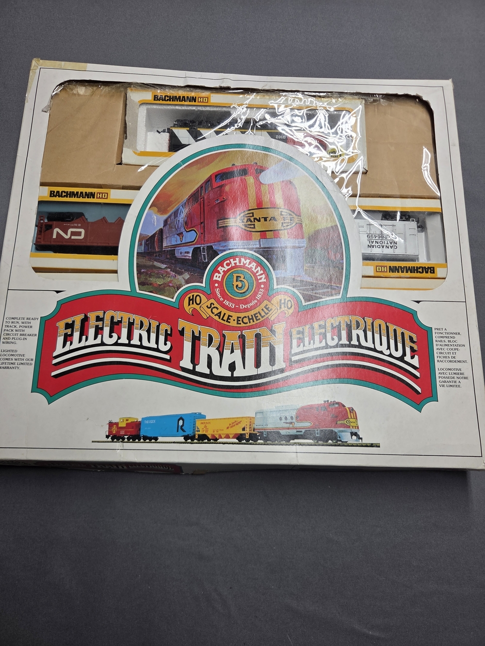 Vintage Bachmann HO Scale Canadian National Electric Train Set Complete Boxed